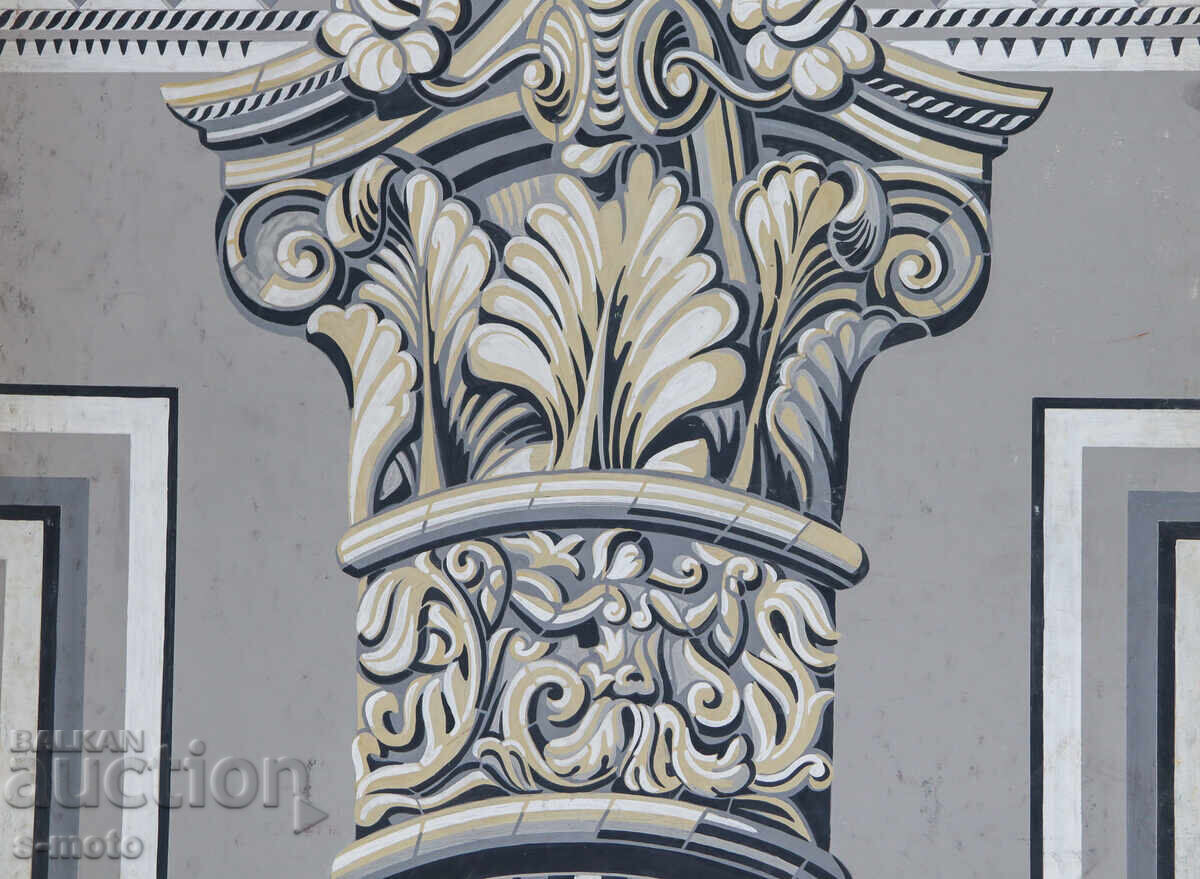 Голяма картина гваш архитектурен елемент - 5 Голяма картина гваш архитектурен елемент - 5