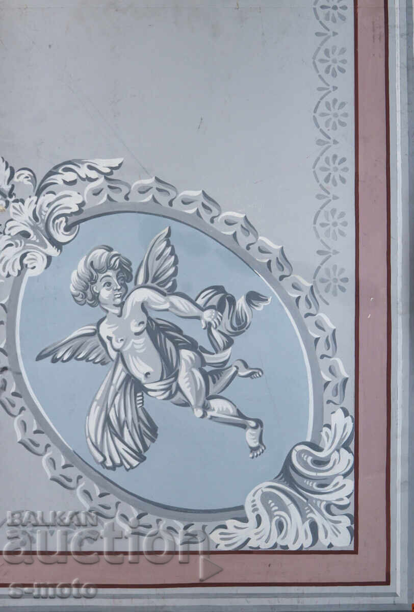 Аукцион Голяма картина гваш архитектурен елемент Аукцион Голяма картина гваш архитектурен елемент