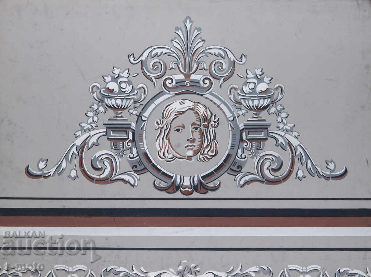 Аукцион Голяма картина гваш архитектурен елемент Аукцион Голяма картина гваш архитектурен елемент