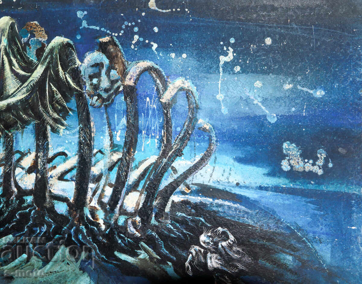 Παράδοση Μεγάλος πίνακας αφηρημένη σύνθεση