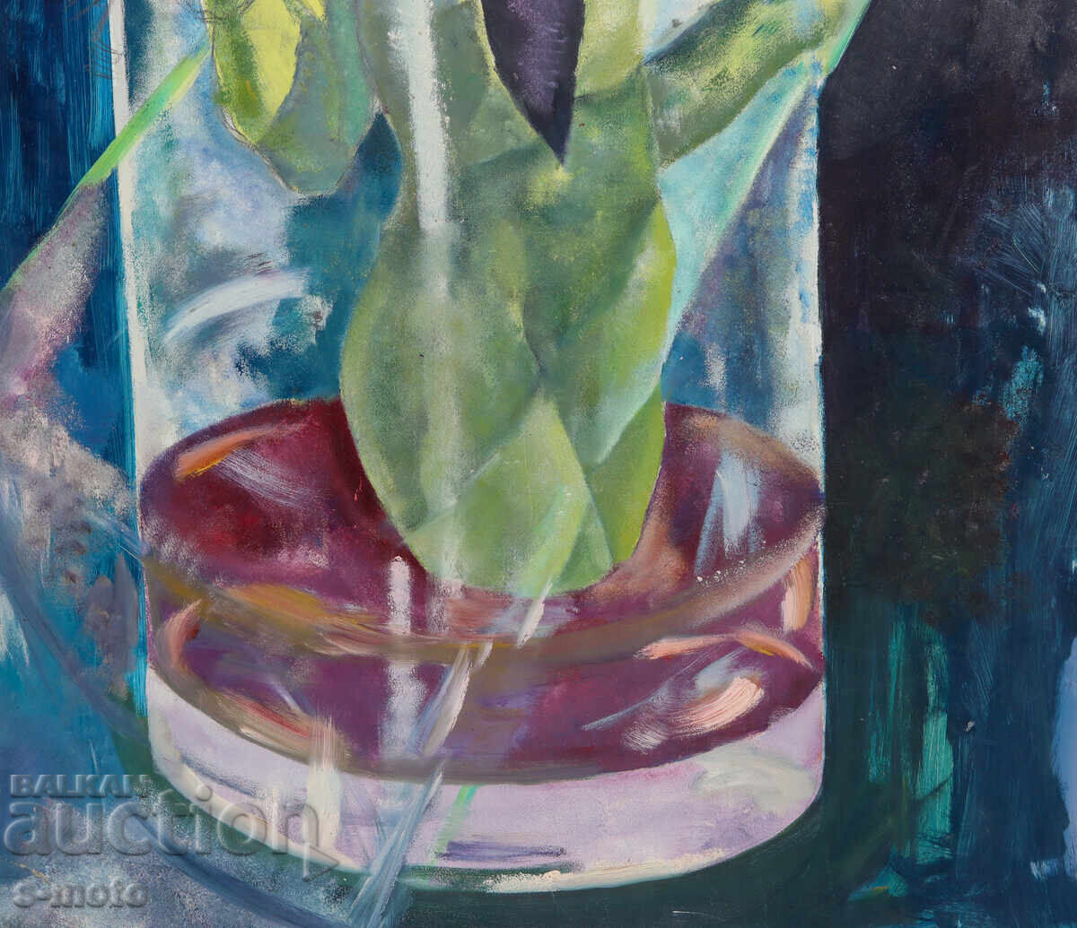 Large oil painting abstract composition nude body - 6