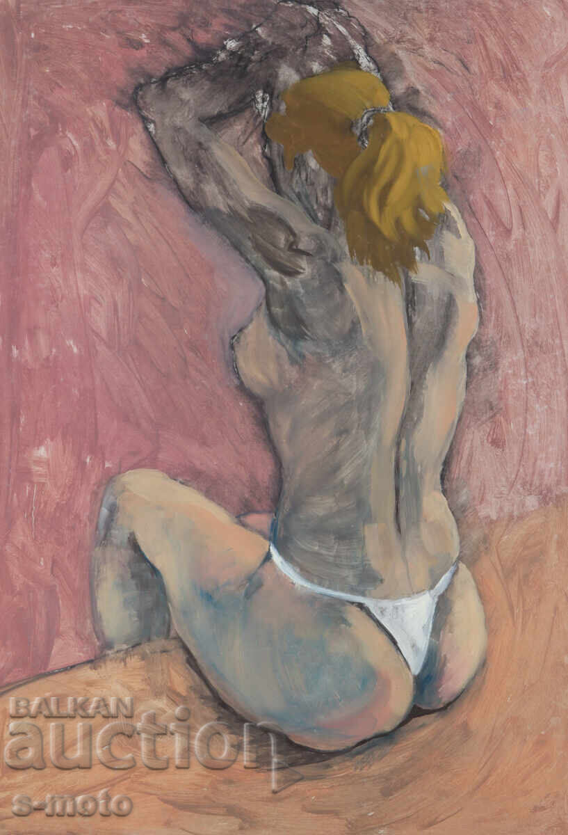 Μεγάλη ελαιογραφία γυμνό σώμα με τιμή 450.00 BGN | € 230.08