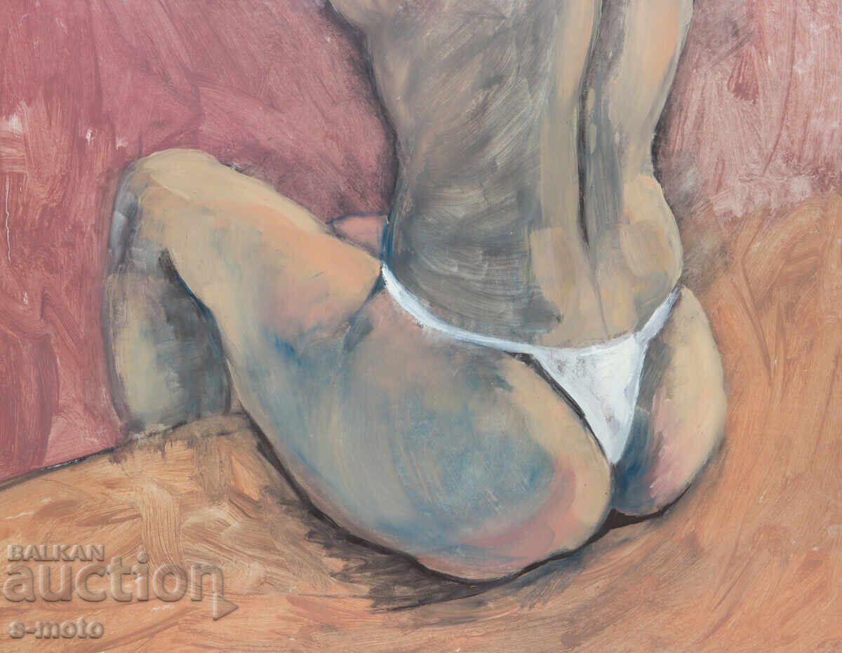 Μεγάλη ελαιογραφία γυμνό σώμα - 6