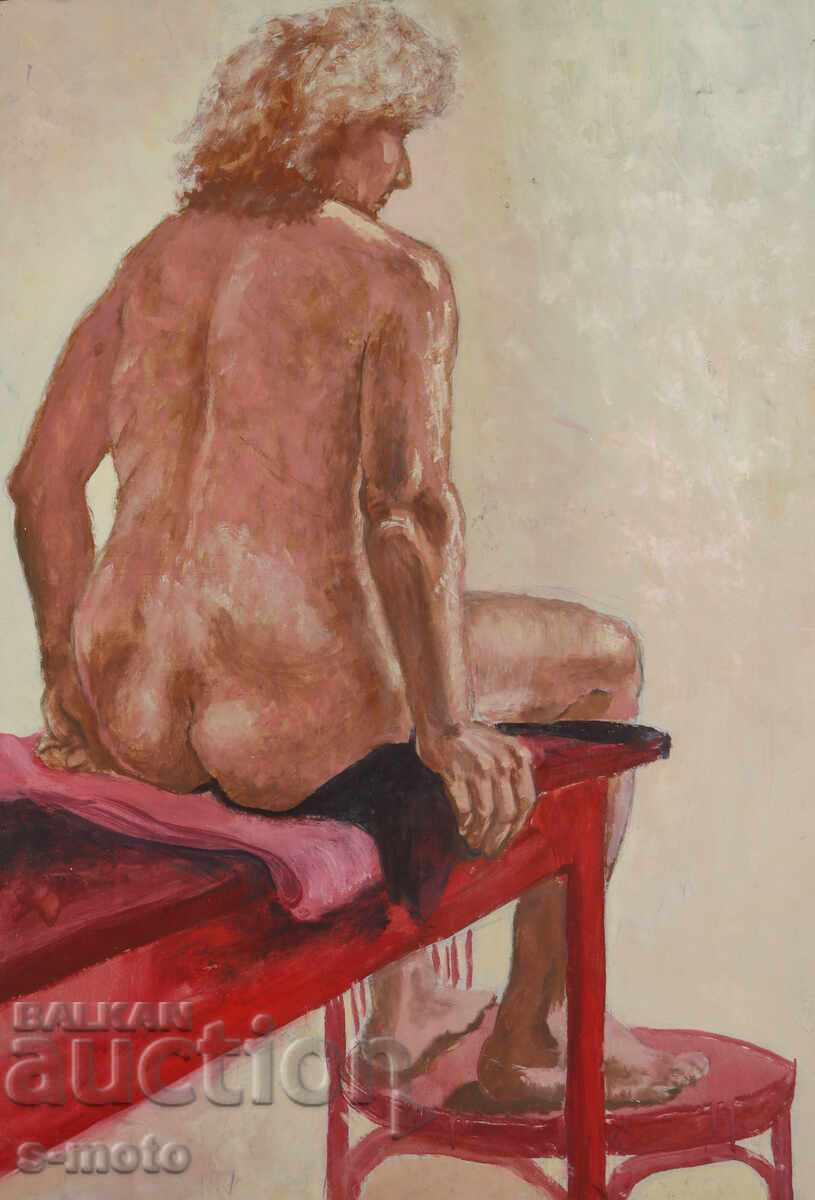 Μεγάλη ελαιογραφία γυμνό σώμα με τιμή 480.00 BGN | € 245.42