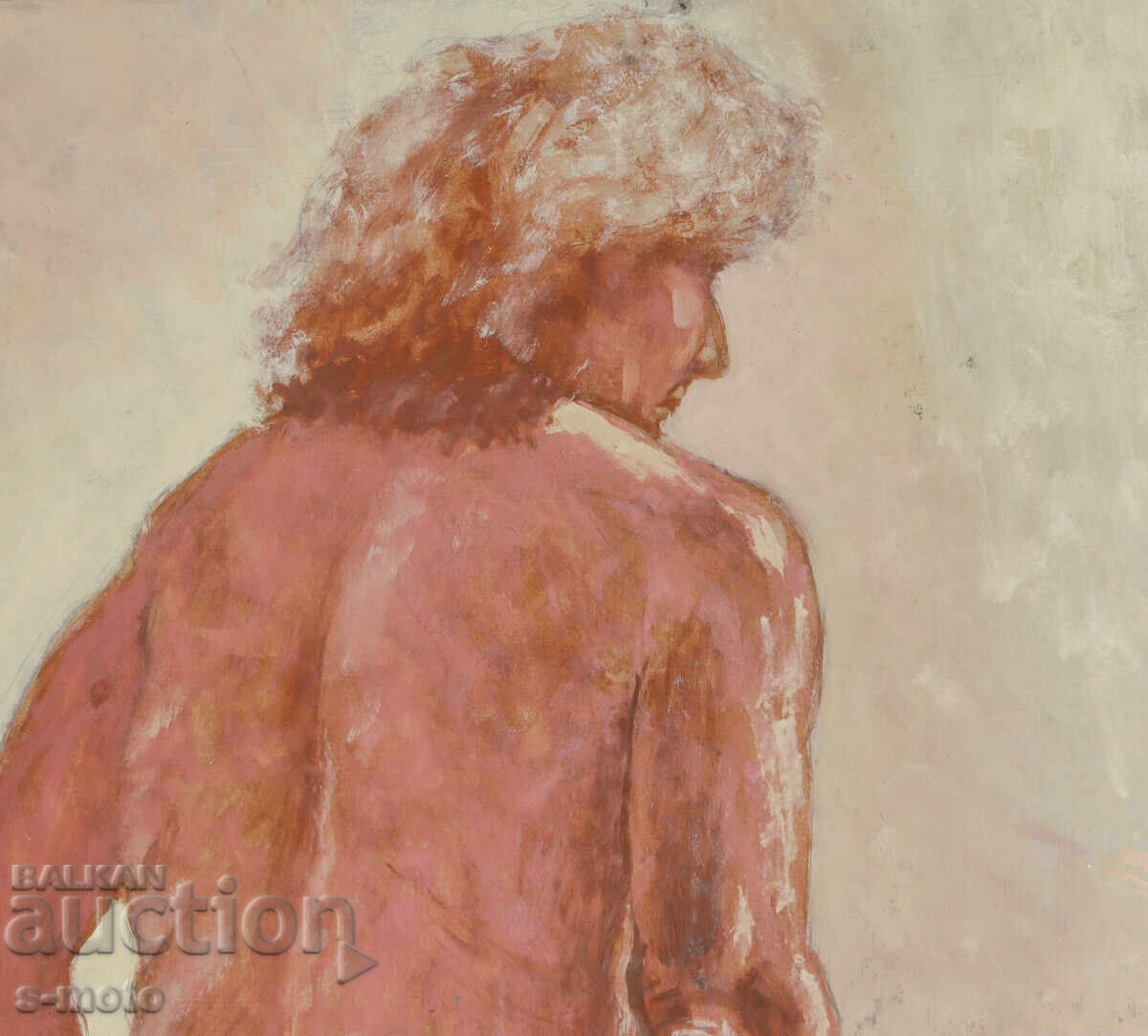 Παράδοση Μεγάλη ελαιογραφία γυμνό σώμα