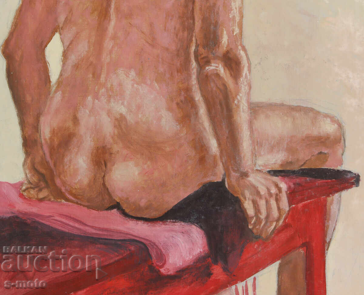 Μεγάλη ελαιογραφία γυμνό σώμα - 5