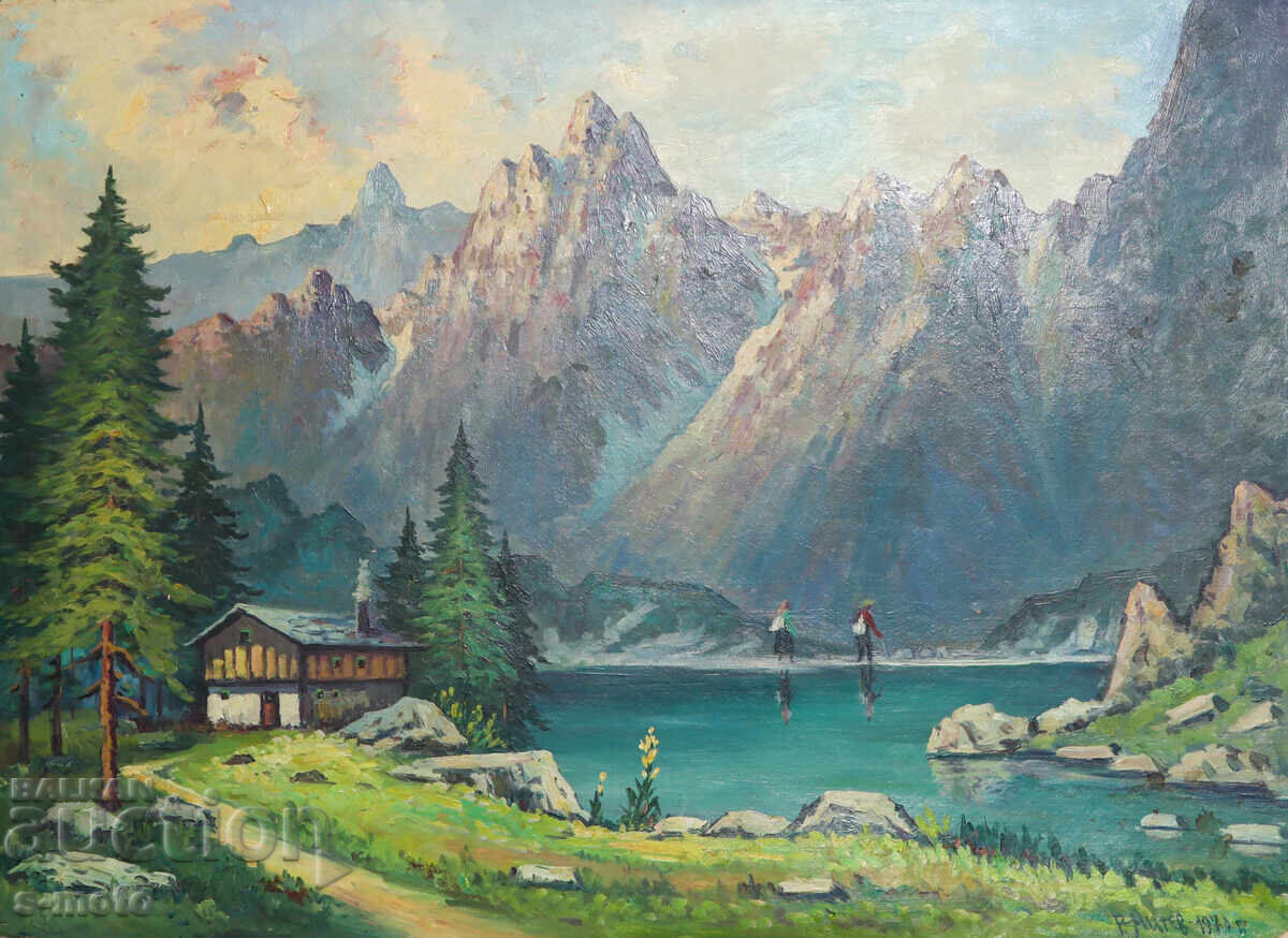 Голяма картина маслени бои пейзаж