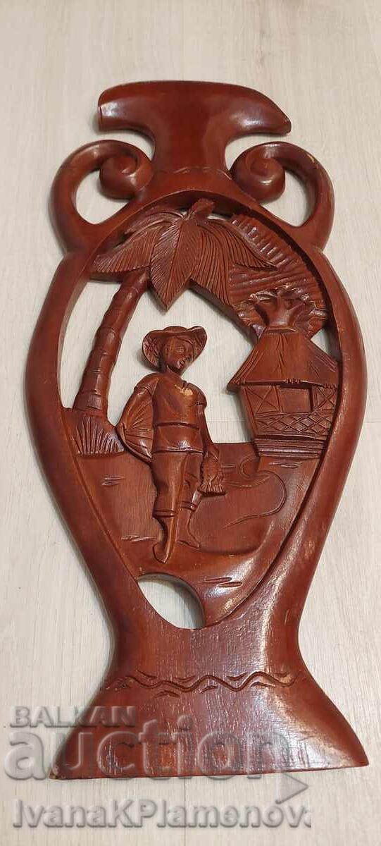 Ξυλόγλυπτο πάνελ για γνώστες 56εκ με τιμή € 25.00 | 48.90 BGN