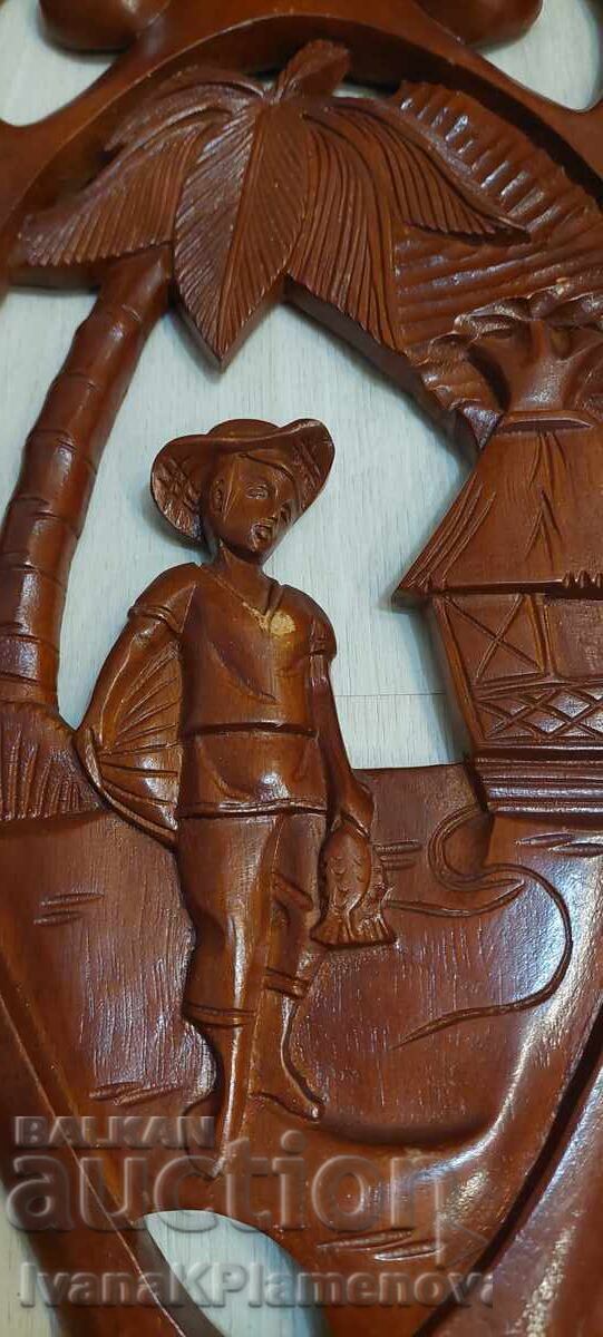 Δημοπρασία Ξυλόγλυπτο πάνελ για γνώστες 56εκ