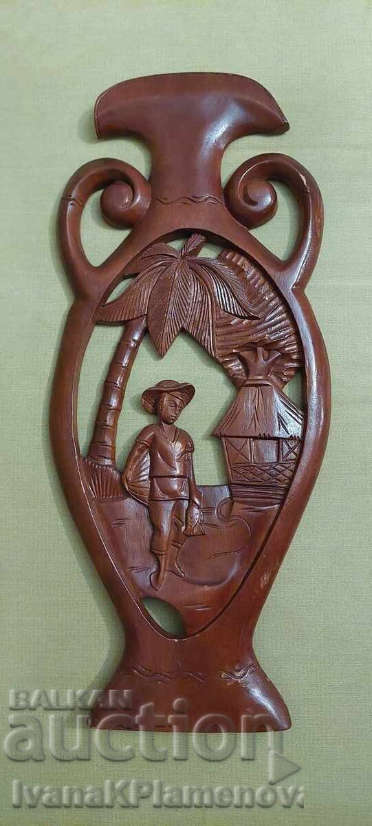 Ξυλόγλυπτο πάνελ για γνώστες 56εκ - 5