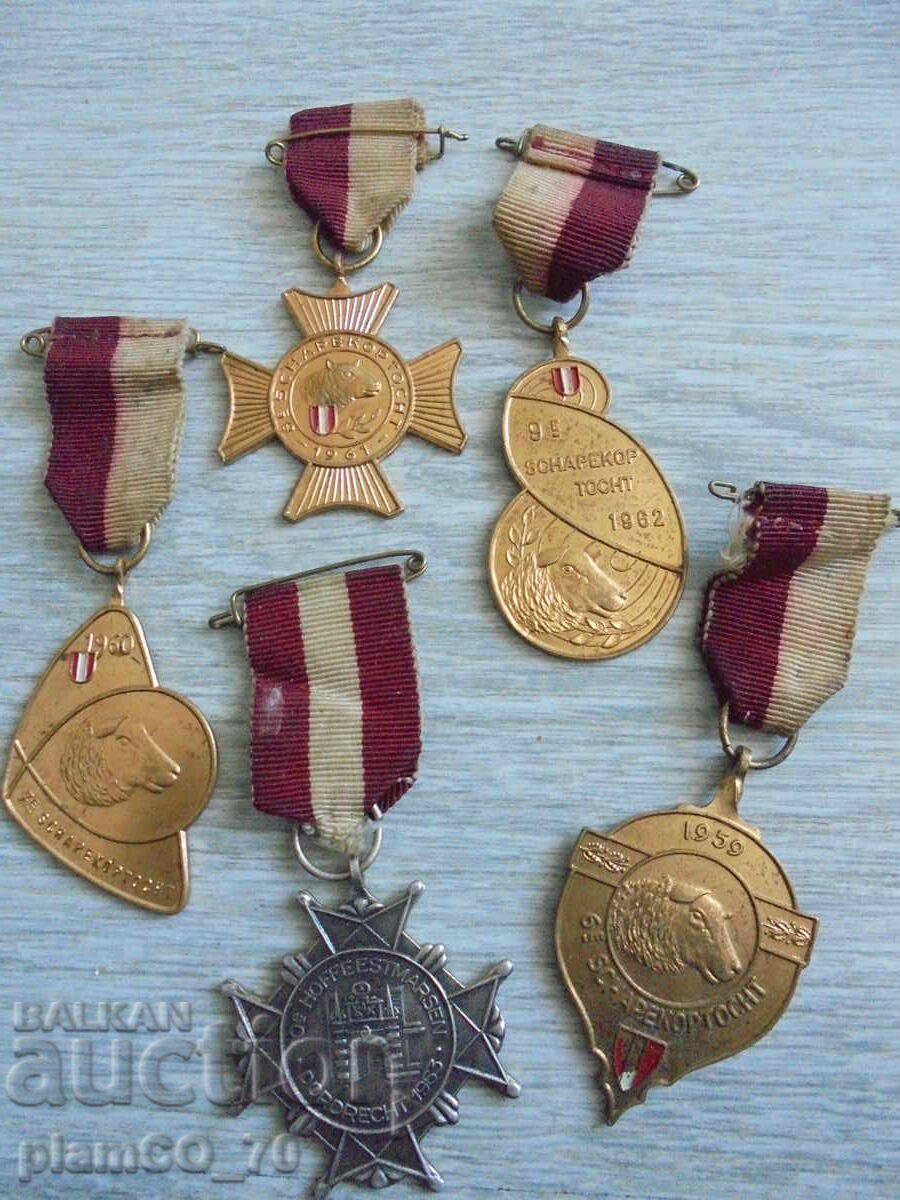 №*8346 Стари медали / ретро значки / колекционерски комплект - 5