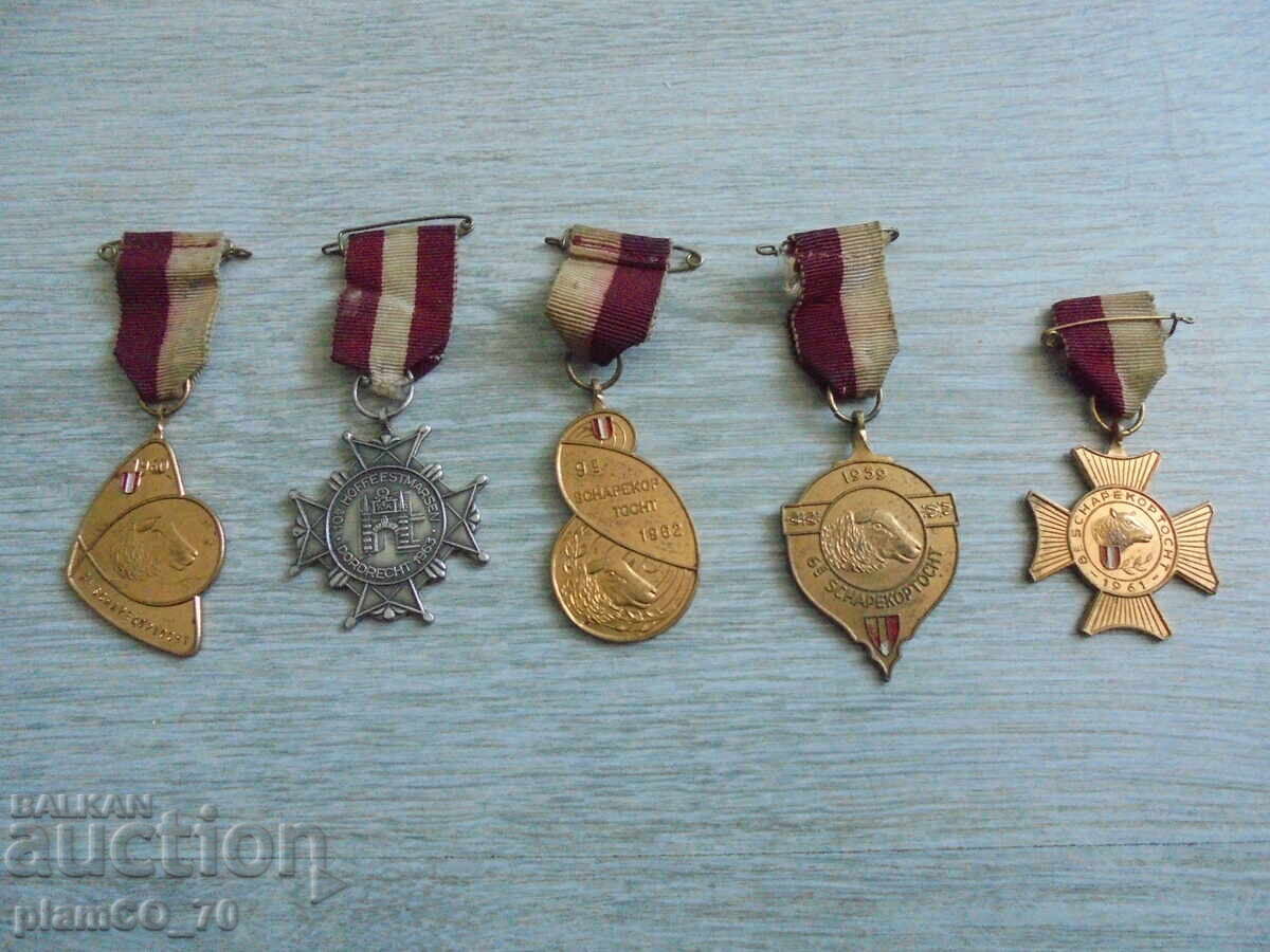№*8346 Medalii vechi / insignii retro / set de colecție