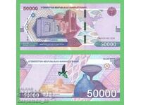 (¯`'•.¸ UZBEKISTAN 50,000 Sum 2021 aUNC ¸.•'´¯)