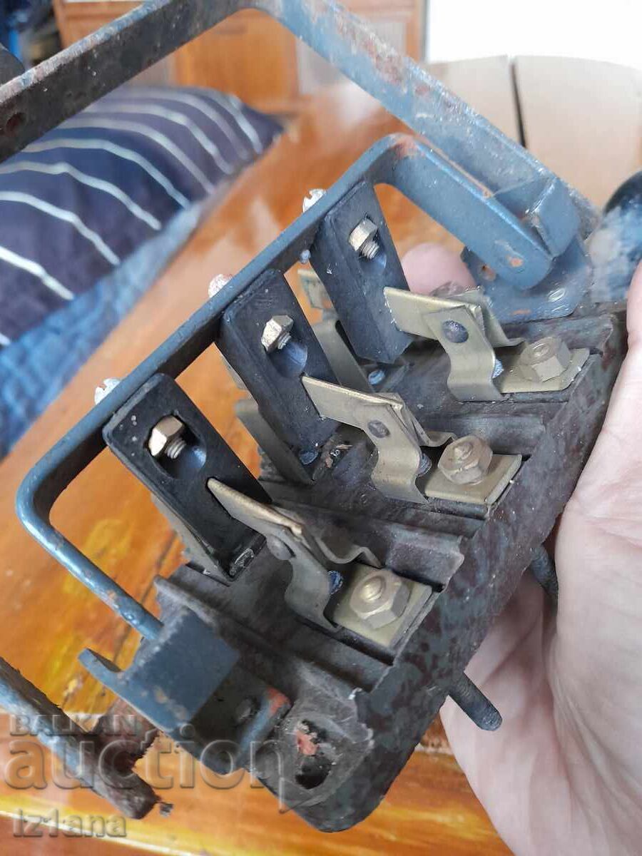 Стар електрически трифазен шалтер,изключвател,включвател - 5