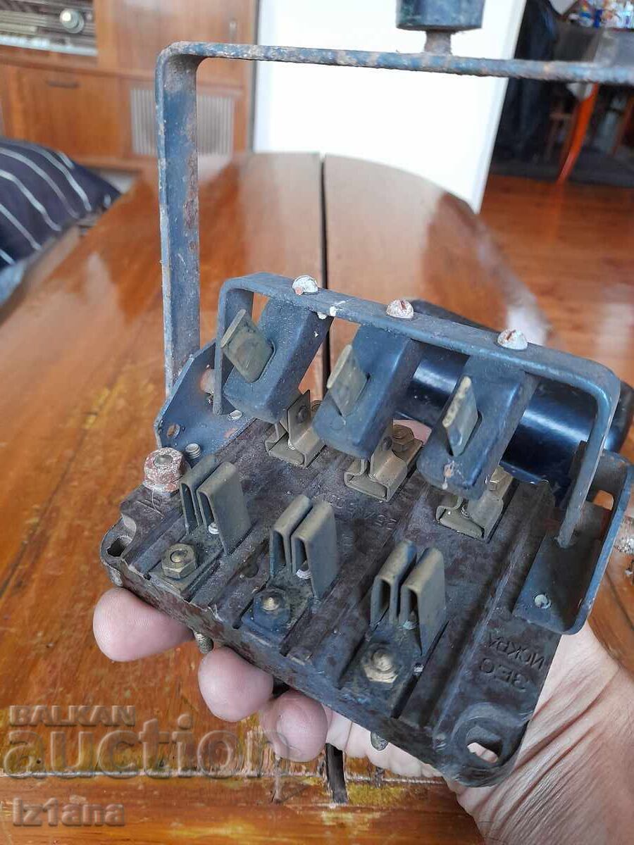 Стар електрически трифазен шалтер,изключвател,включвател - 7