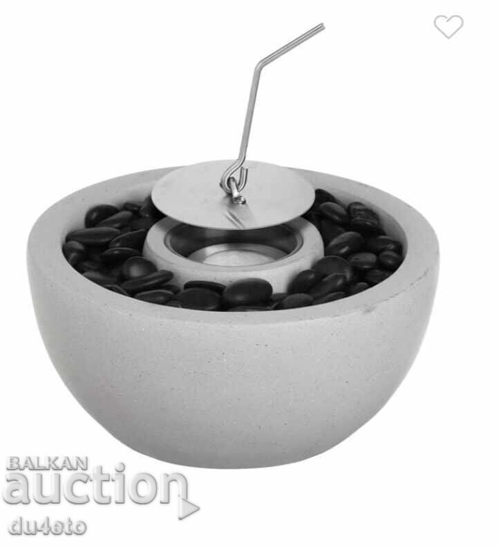 Licitație Camin decorativ pe bioetanol, decor piatră și vatră 23x