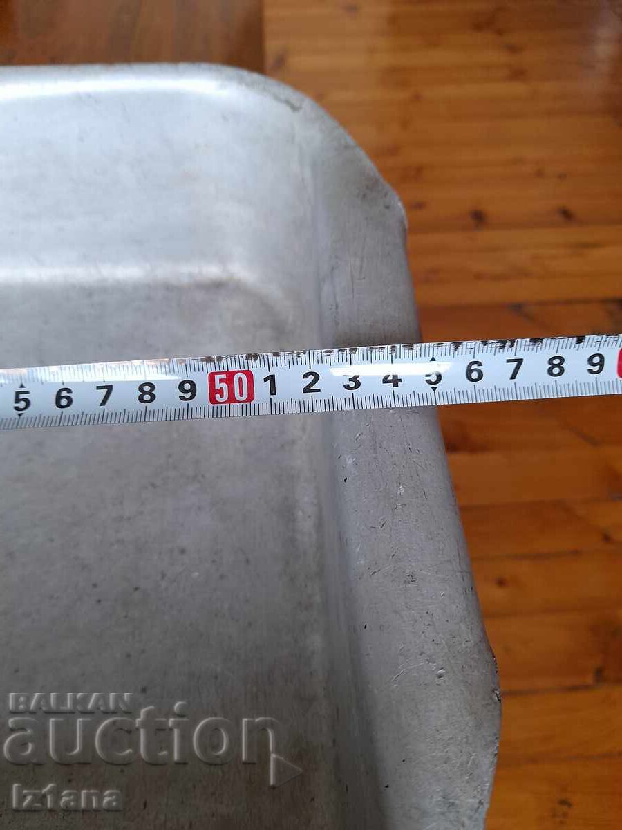 Old aluminum tray, casserole - 7 Old aluminum tray, casserole - 7