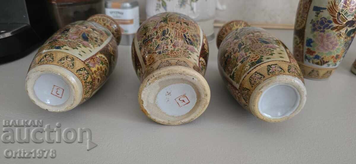 Set de trei vaze chinezești vechi - 5