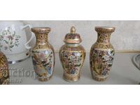 Set de trei vaze chinezești vechi
