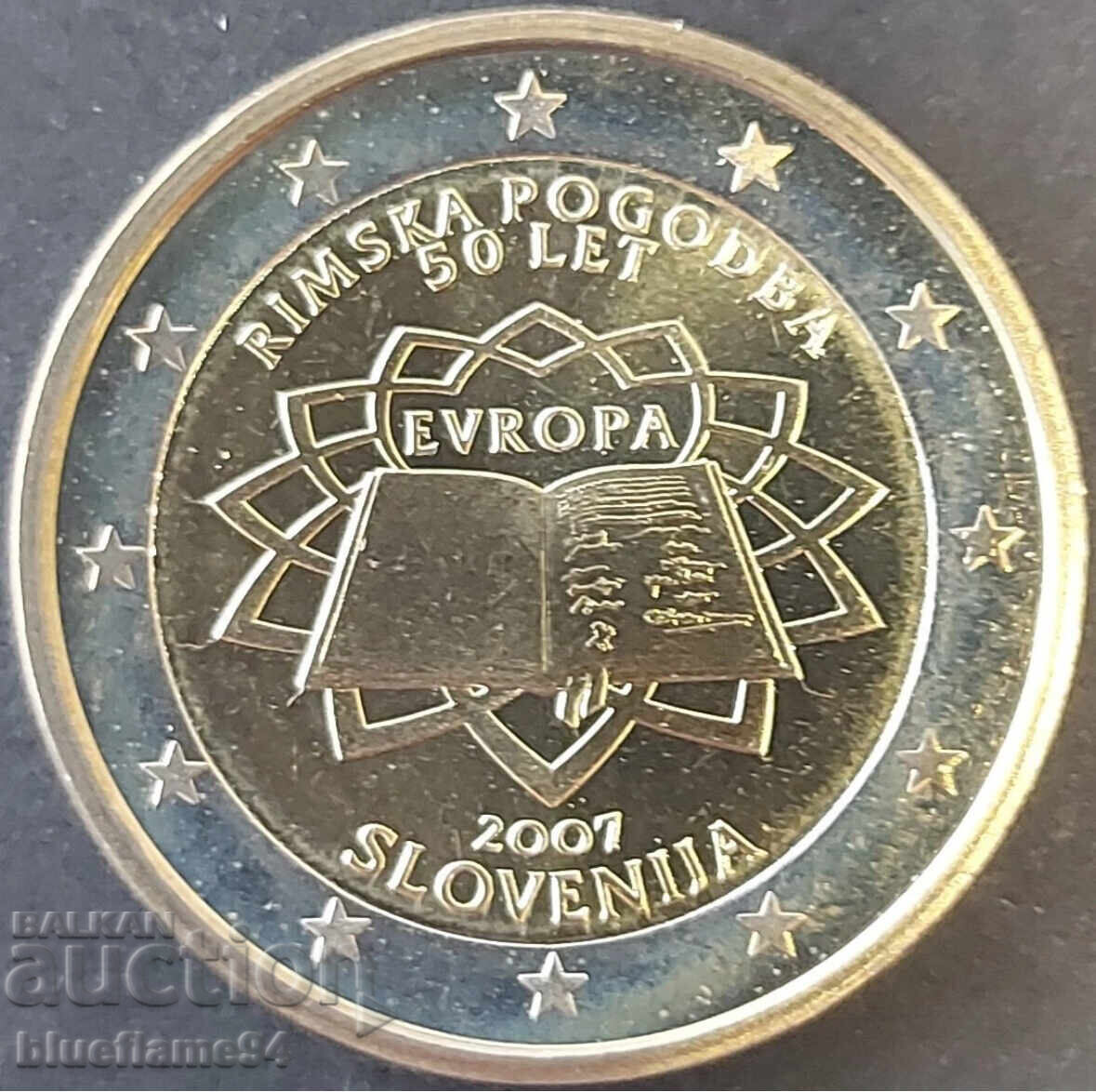 2 Ευρώ Σλοβενία Συνθήκη της Ρώμης 2007 (ΣΠΑΝΙΟ) 2 Ευρώ Σλοβενία Συνθήκη της Ρώμης 2007 (ΣΠΑΝΙΟ)