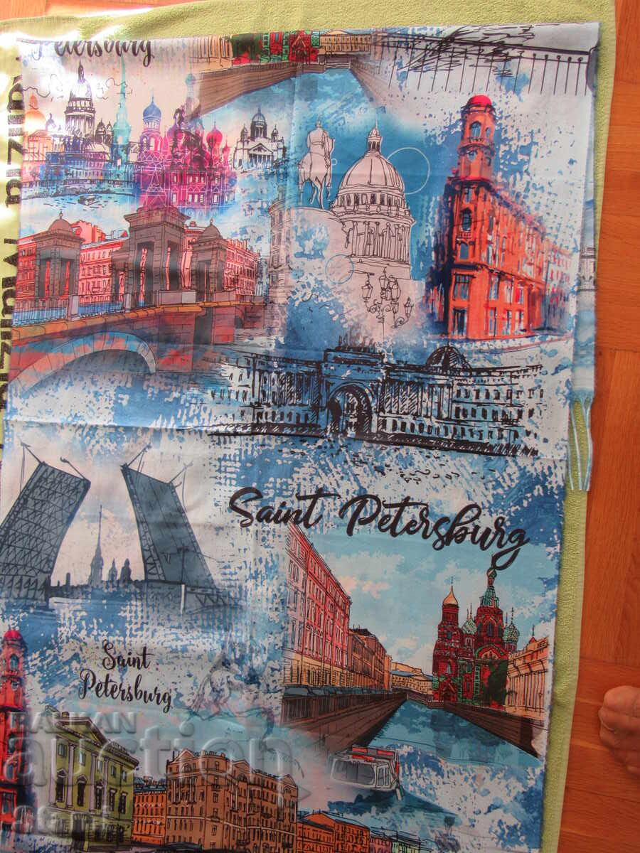 Παράδοση Εκλεκτό κασμίρ διπλής όψης και μάλλινο κασκόλ από την Αγία Πετρούπολη, Ρωσία