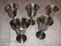 Silver-Plated Bowls - 5 pcs