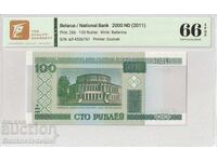 Belarus 100 Rublei 2000 Pick 26b Gem UNC 66 EPQ