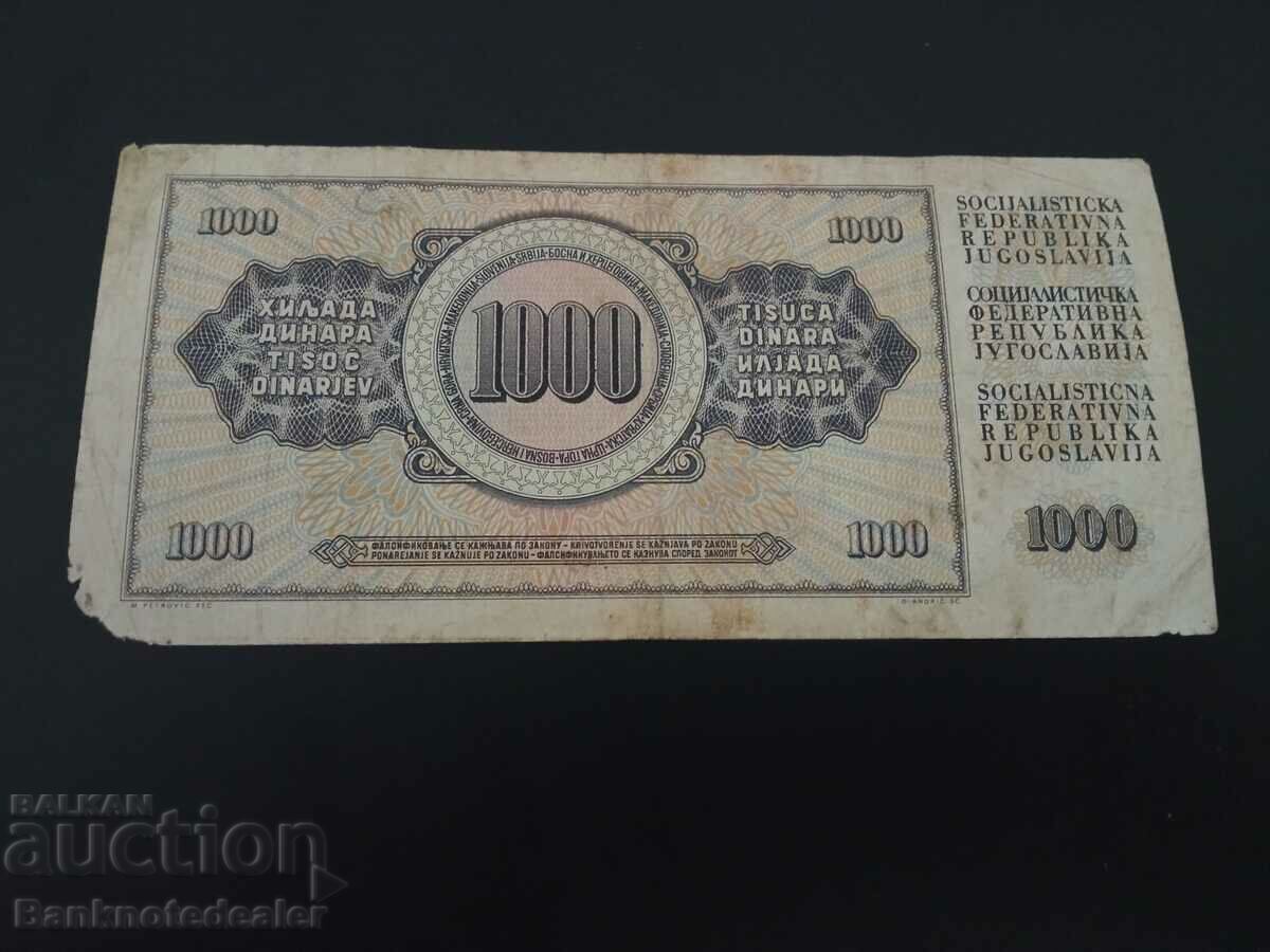 Yugoslavia 1000 Dinara 1978 Pick 92b Ref 4717 with price 0.25 BGN | € 0.13 Yugoslavia 1000 Dinara 1978 Pick 92b Ref 4717 with price 0.25 BGN | € 0.13