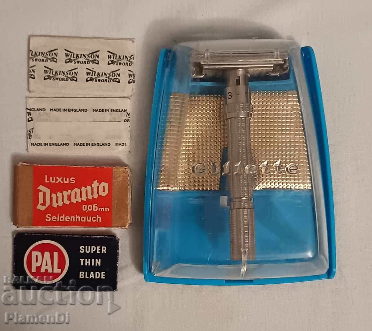 Αντίκα ξυριστική μηχανή Gillette με θήκη Αντίκα ξυριστική μηχανή Gillette με θήκη