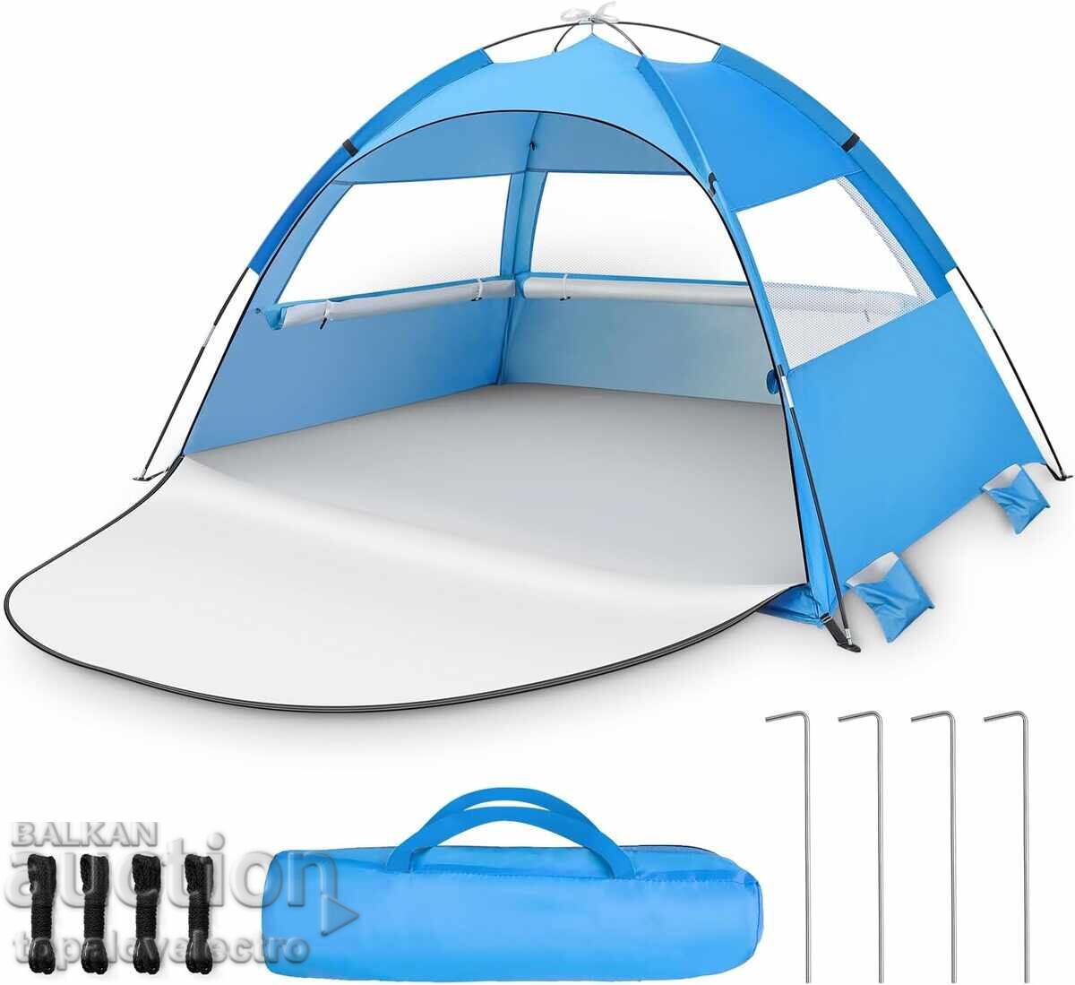 Automatic beach tent, tent, Pop Up awning for 3–4 people
