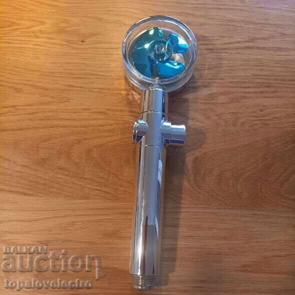 Delivery of Shower head with turbo fan and filter - 360° rotating model