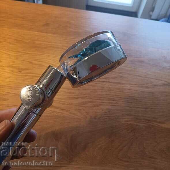 Shower head with turbo fan and filter - 360° rotating model - 5