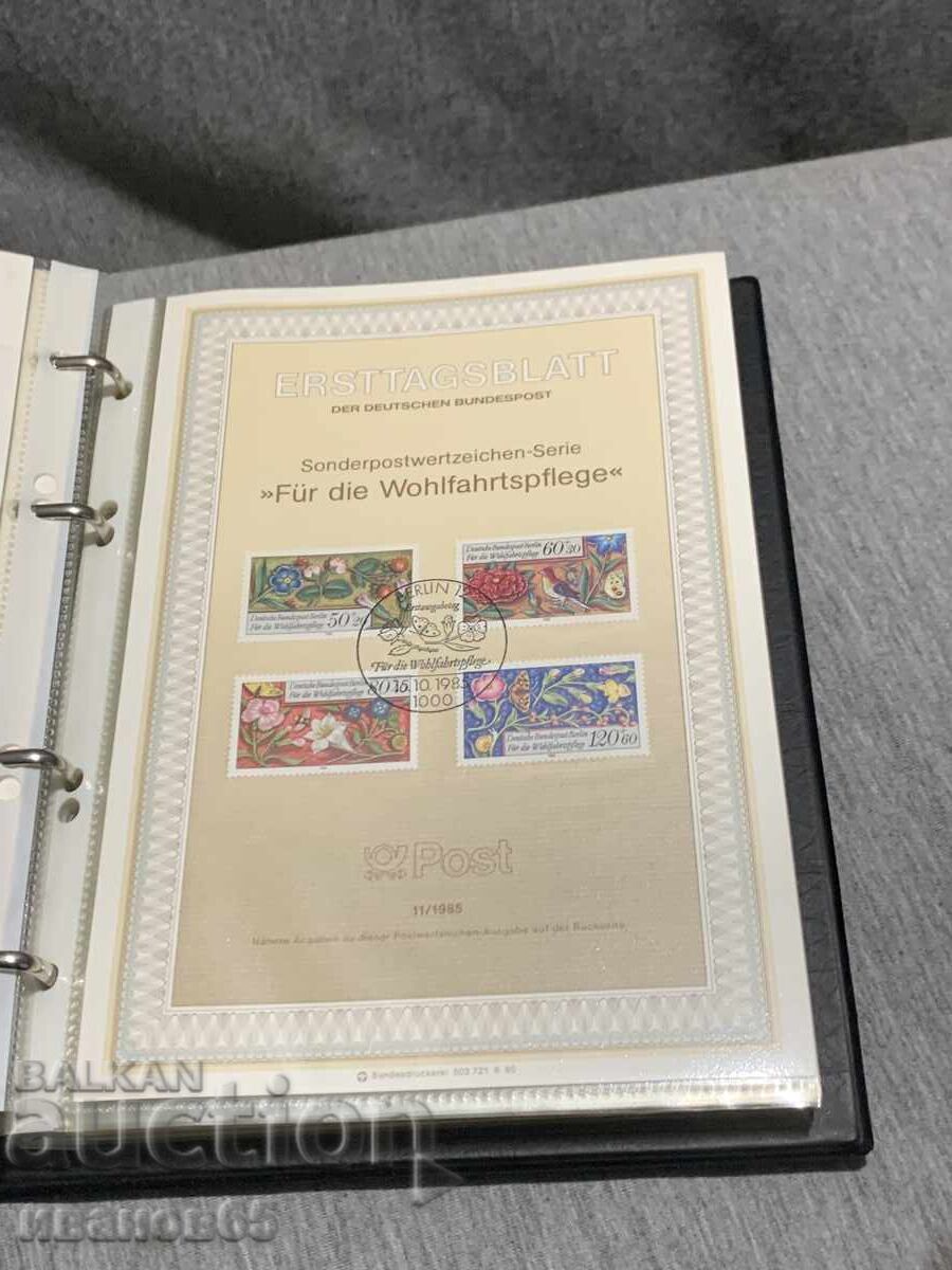 Delivery of Album German First Day Sheets