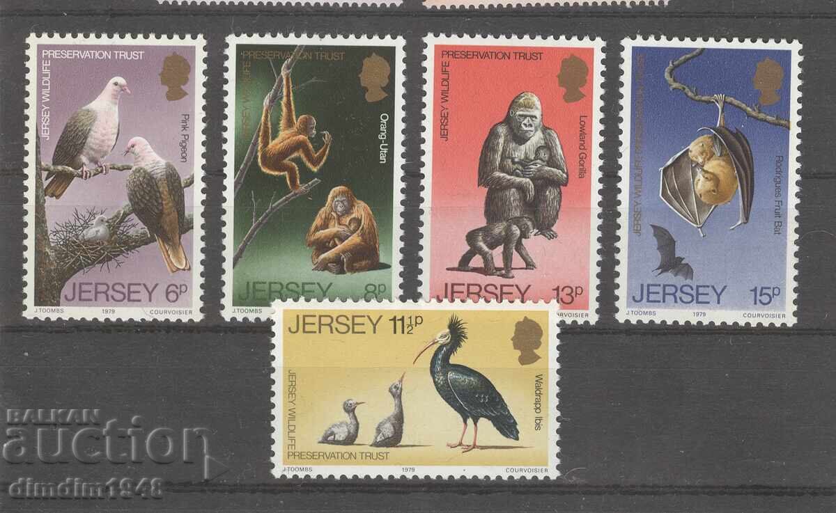 Jersey 1979 - Fauna, complete series, mint with original gum