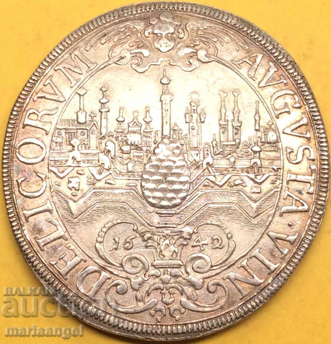 Thaler 1642 Germany Augsburg Ferdinand III 29g silver - 5 Thaler 1642 Germany Augsburg Ferdinand III 29g silver - 5