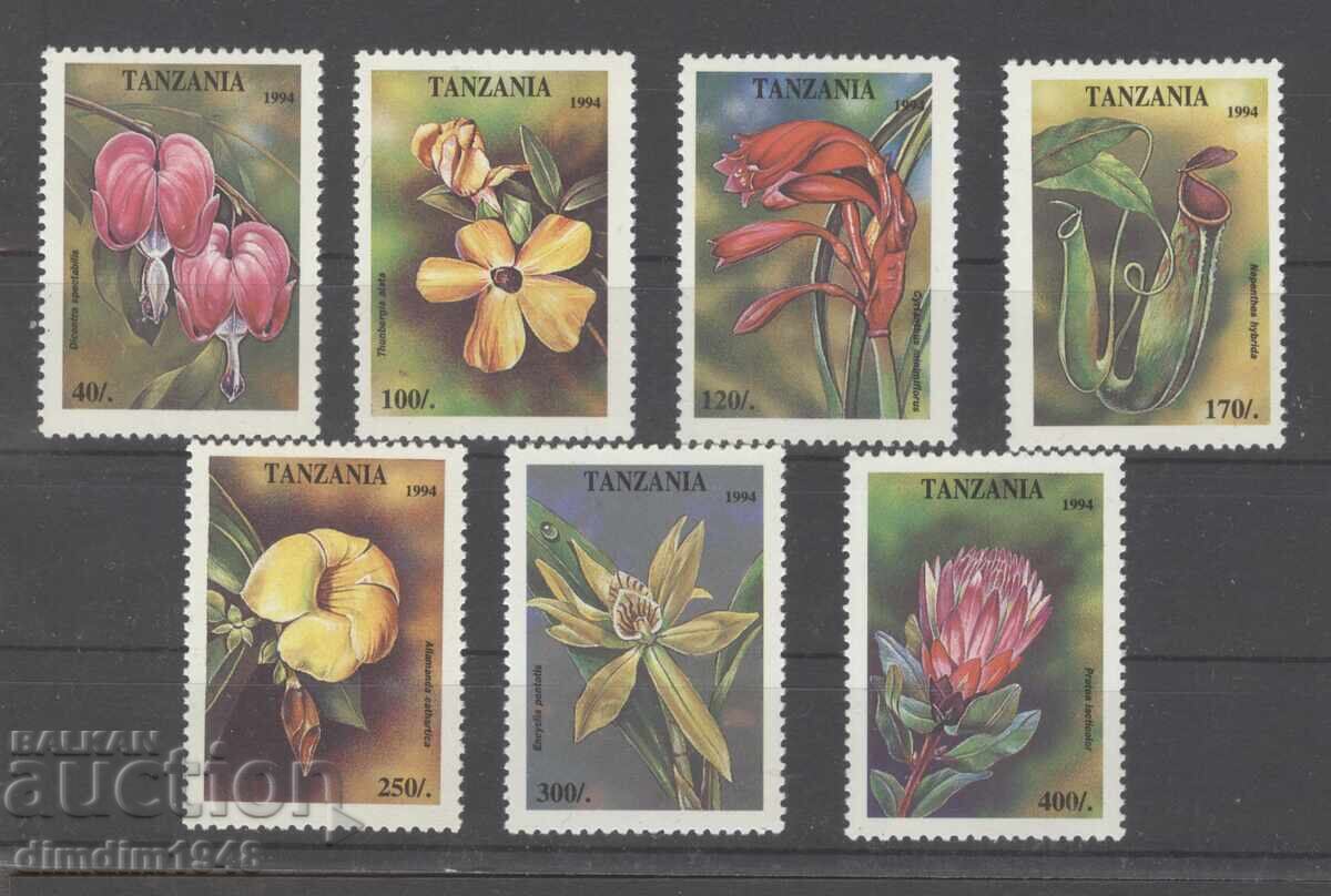 Tanzania - Flora, complete series, mint with original gum