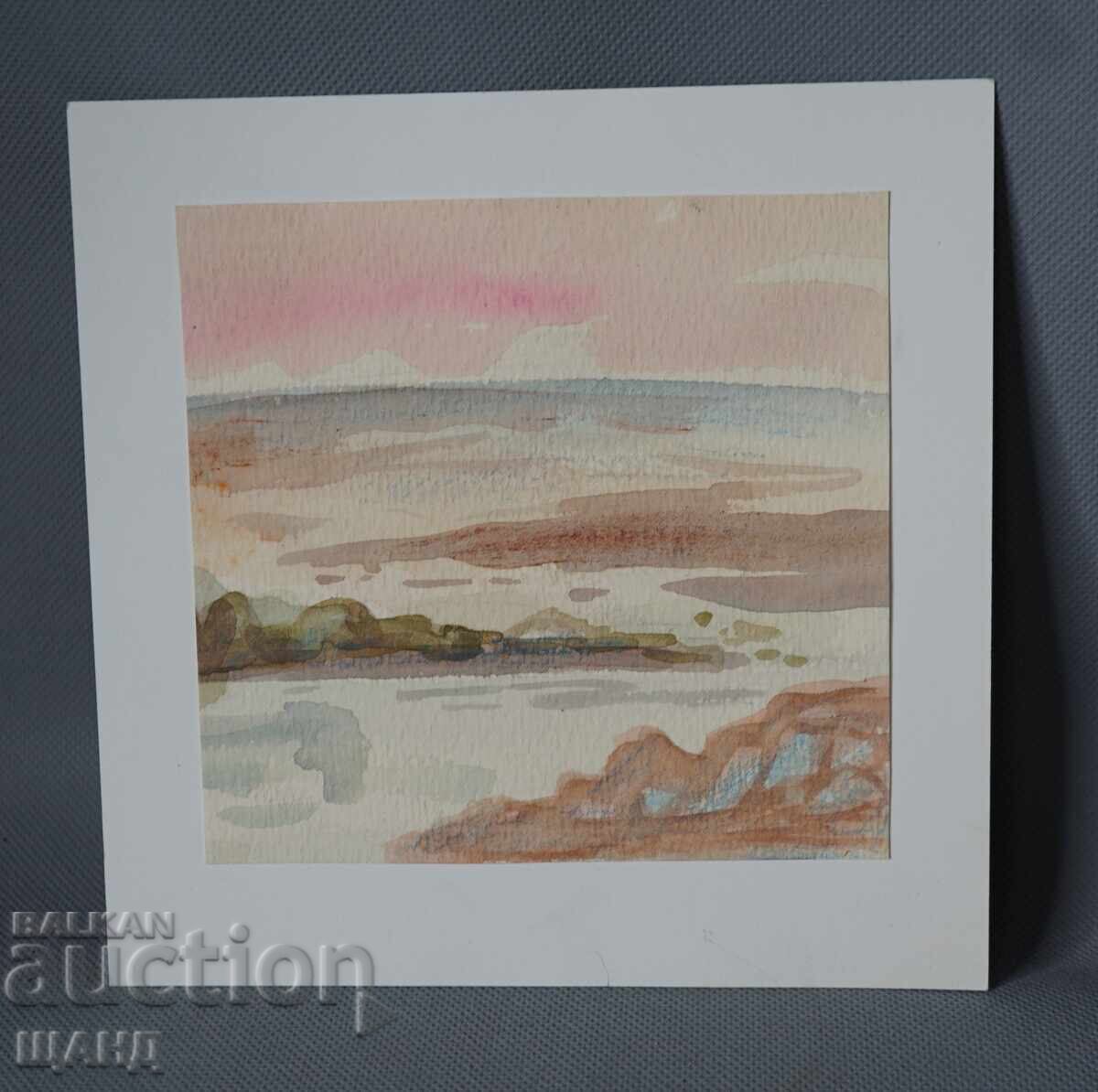 Old Master's drawing watercolor painting landscape Old Master's drawing watercolor painting landscape