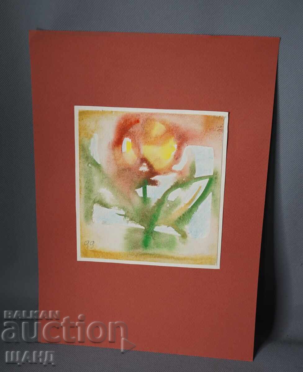 Old Master's drawing, watercolor painting, abstraction