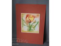 Παλιά Μαεστρική ζωγραφική εικόνα ακουαρέλα αφαίρεση