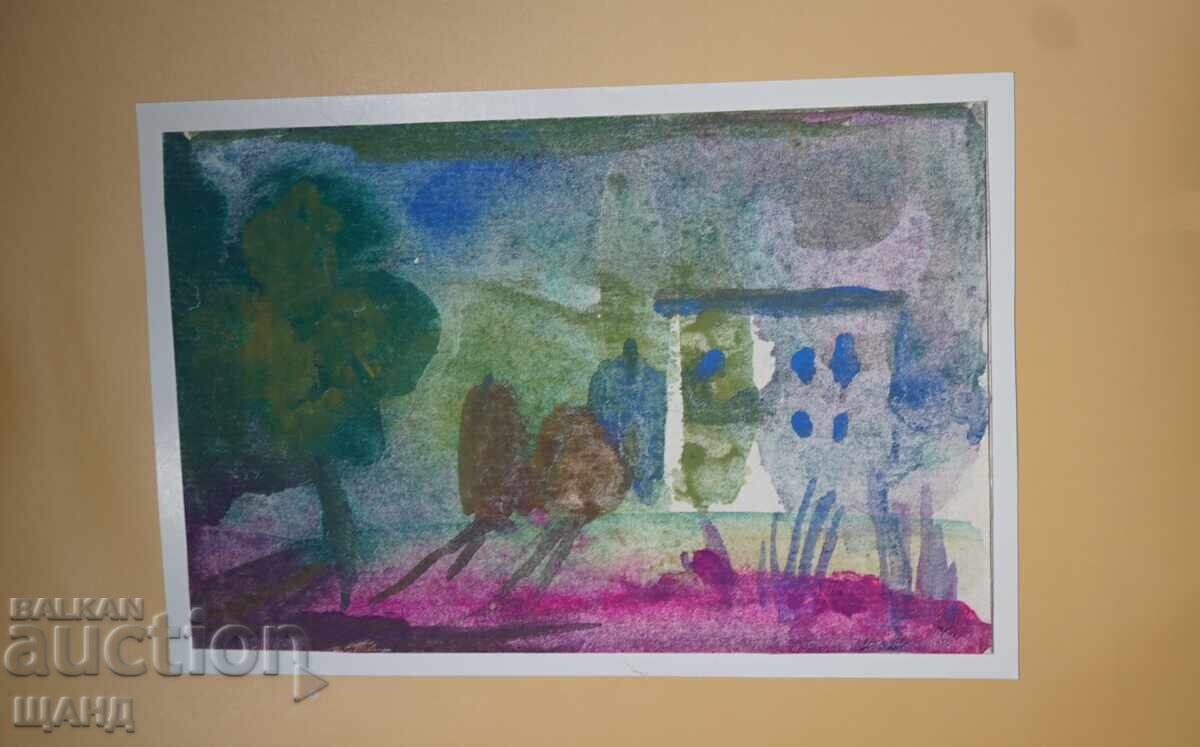 Old Master's drawing watercolor painting landscape with price 5.35 BGN | € 2.74 Old Master's drawing watercolor painting landscape with price 5.35 BGN | € 2.74