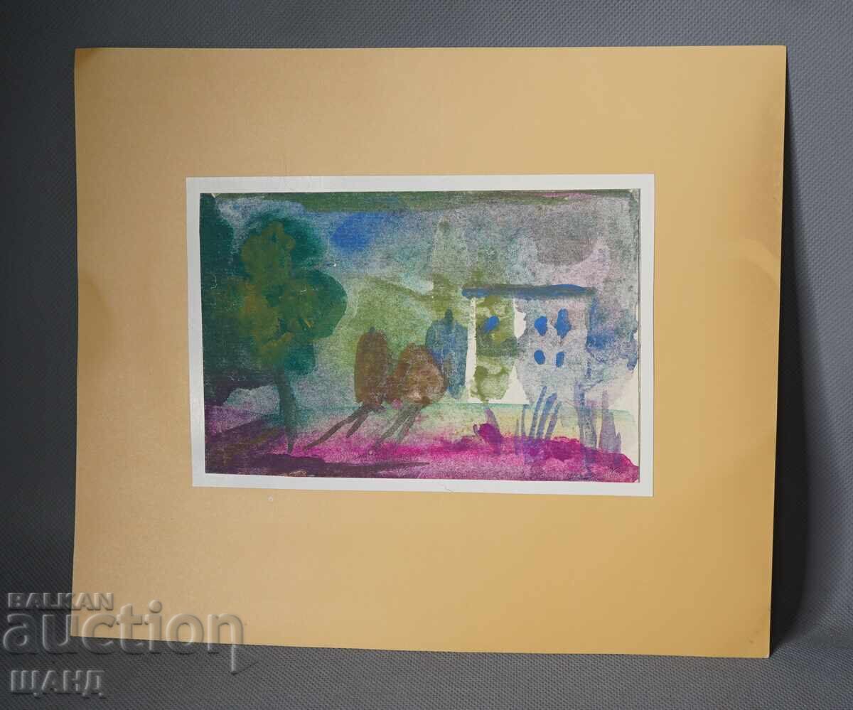 Old Master's drawing watercolor painting landscape Old Master's drawing watercolor painting landscape