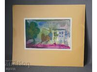 Old Master's drawing watercolor painting landscape