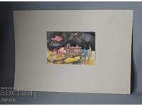 Old Master's drawing painting watercolor landscape abstraction