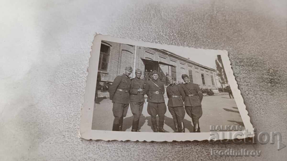 Photo of Five Officers in the Barracks