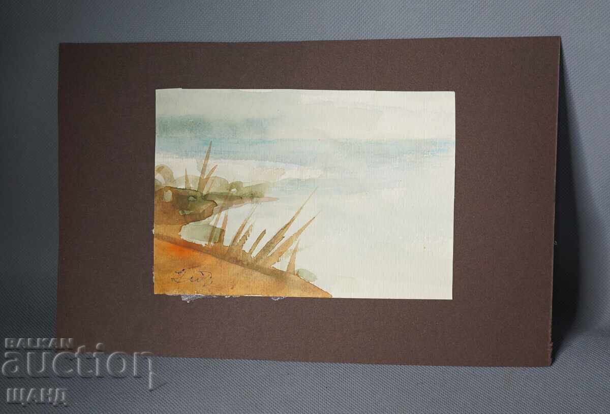 Παλιά Μαεστρική ζωγραφιά εικόνα ακουαρέλα τοπίο