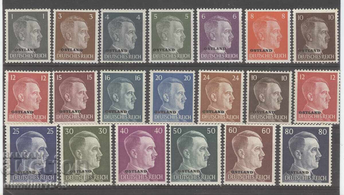 Germany "Reich" - Ostland, complete series, mint