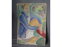 Παλιά Μαεστρική ζωγραφιά εικόνα ακουαρέλα πορτρέτο