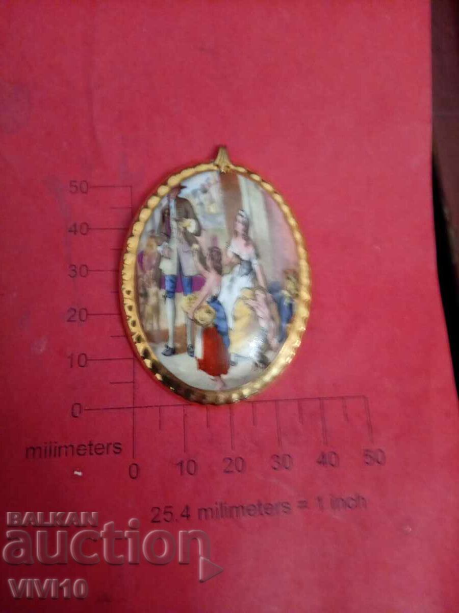 Pandantiv Victorian Englezesc, Placat cu Aur Pandantiv Victorian Englezesc, Placat cu Aur