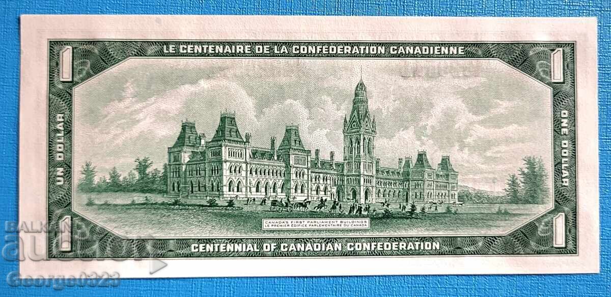 Канада 1967 1 долар UNC Нова с цена 29.99 лв. | € 15.33