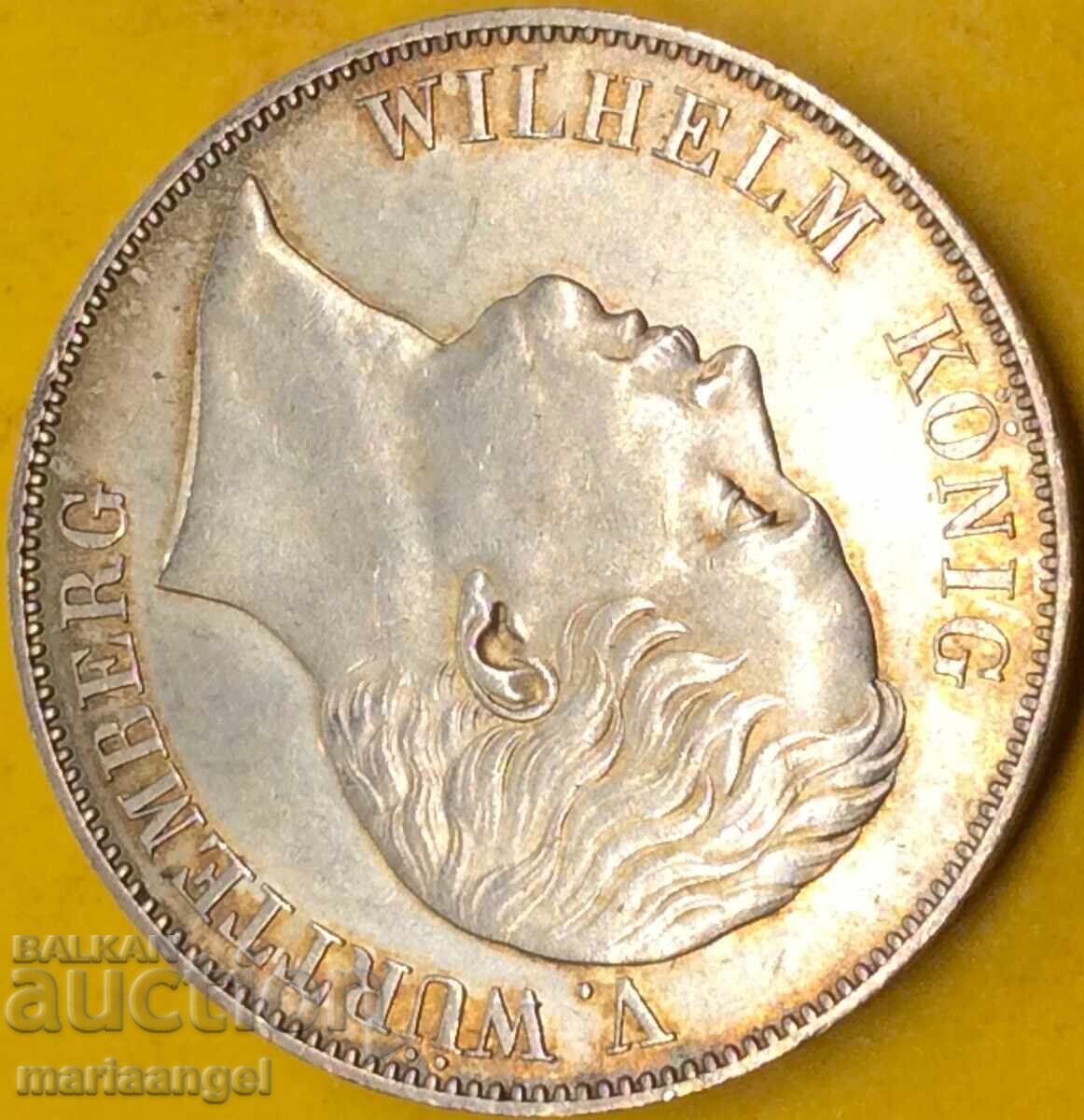 Delivery of Thaler 1861 Germany Wilhelm - King of Württemberg UNC patina